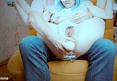 watch this homemade anal fisting stretch her huge ass wide