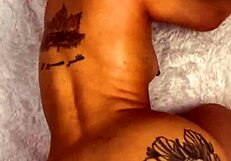 tinder slut gets anal creampie from curvy big tits date after sloppy blowjob