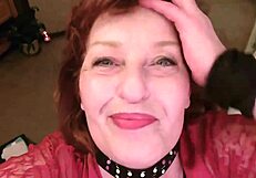 Mature Redhead Orgasms in Sexy Lace Lingerie