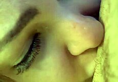 Girl gags deep on daddy's throbbing cock!