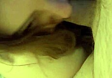 Girl gags deep on daddy's throbbing cock!