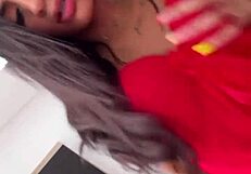 angie fonseca rides perfectly as skinny squirting teen