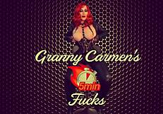 Granny Carmen's Christmas in July: Sucking Santa, Riding Cock, and Sleighing Cum