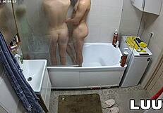 Luuv Couple Foxy and Esteban's Steamy Shower Debut Exposure