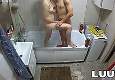 Luuv Couple Foxy and Esteban's Steamy Shower Debut Exposure