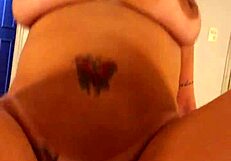 Hey, Angel Lima's riding that dick and moaning like crazy with her big tits bouncing