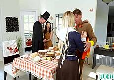 family fucks dirty before holiday feast!