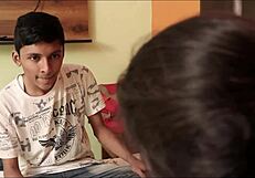 Indian teen 18+ boy pounds mature stepsis pussy deep in doggystyle and missionary with hindi audio creampie