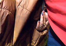 wanna watch me smoke sucking cock cum on jacket?