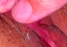 amateur wife licks shaved pink pussy close up 310 days post virginity loss
