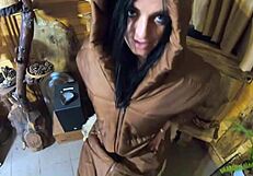 wanna watch me smoke sucking cock cum on jacket?