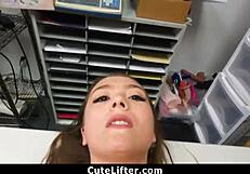 College Coed Caught Turns Sex Slave Punished by Burglar Huge Cock