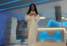 Babe Katty West Jerks Huge Load In Lingerie Morning Handjob Cumshot