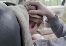 ever seen a real teen couple fuck roadside in car?