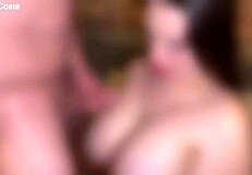 Huge Boobs Slut Fucked Hard Before Cuckold Husband's Eyes