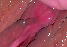 amateur wife licks shaved pink pussy close up 310 days post virginity loss