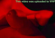 she's blindfolded and giving this intimate close-up blowjob quickie like a pro