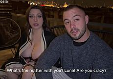 Huge Boobs Slut Fucked Hard Before Cuckold Husband's Eyes