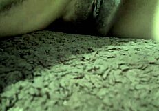 Skinny babe's pussy overflows with hot cum inside