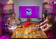 gostosa safada flashes her feet then gives a sloppy deep blowjob lesson on monster cock