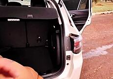 Stepmom Luna Oliveira Catches Me in Car Delivers Outdoor Anal Creampie Squirt Surprise