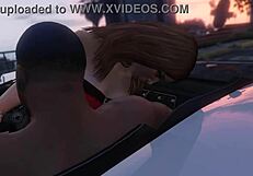 franklin picks up hooker for car sex game in gta 5 streets