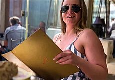 Denise Klarskov Flashes Tits Publicly on Malaga Streets