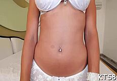 Shemale Ladyboy Takes Monster Cock Deep in Ass During Group Toy Orgy Poundings