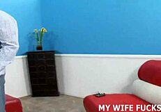 i ride his thick cock hard while hubby's humiliated watching my real orgasm
