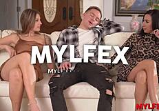 ever wonder what happens watching tv with your horny stepmom and stepaunt?