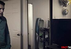 hey stepson need help with that hard cock? milf stepmom blows you deep while you gag her throat