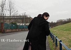 Curious how bbw alyss flashes chubby tits in public outdoor nude masturbation?