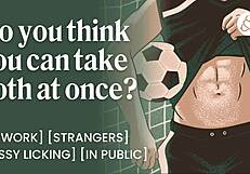 Journalist seduced hard by arrogant athlete after sexy locker room interview