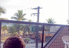 Hubby caught me flashing big pussy on balcony!!