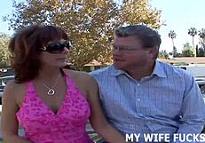 i ride his thick cock hard while hubby's humiliated watching my real orgasm