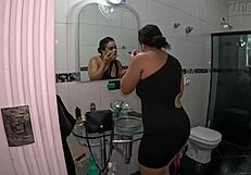 ted tricks her pregnant with twins panic then desperate bathroom bang?