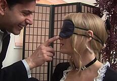 French Maid Caroline De Lys Bent Over Pussy Plowed Big Cock