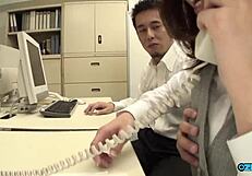 shy secretary takes gangbang cum from office crew