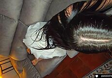 Skinny Virgin Latina Takes Huge Cock Deep in Tight Pussy