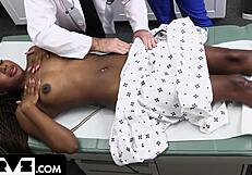 pervz black babe amari anne gets wild exam from doctor and nurse