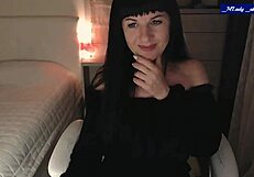 Mlady Jessy Strips Teasing Perky Tits Caresses Clit Vibes Pussy!