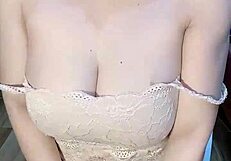 hey, check out this glasses-wearing vietnamese girl fingering herself good