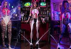 Redhead futanari whores blow loads, creampie faces, cum in heels compilation