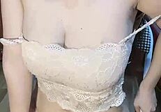 hey, check out this glasses-wearing vietnamese girl fingering herself good