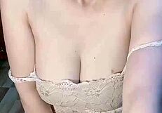 hey, check out this glasses-wearing vietnamese girl fingering herself good