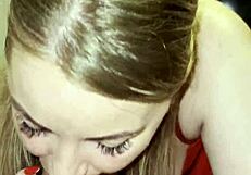 im makin this huge blowjob for my stepson with big natural tits to make him super happy