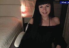 Mlady Jessy Strips Teasing Perky Tits Caresses Clit Vibes Pussy!