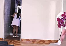 hey the repairman couldn't resist this horny latina's big ass