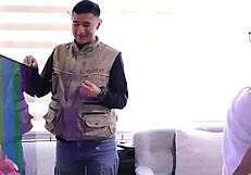 hey the repairman couldn't resist this horny latina's big ass