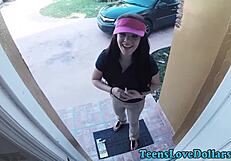 she's a newbie teen riding that hard cock like a pro already